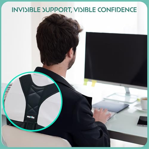 Posture Corrector for Women & Men - Fully Adjustable Back Brace Posture Corrector for Men & Women - Shoulder Brace - Back Straightener - Shoulder Support - Neck, Upper and Mid Spine Support (Medium)