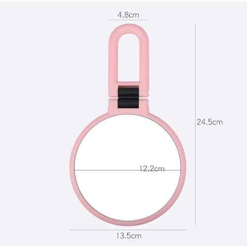 1X 5X Handheld Mirror with Handle for Travel£¬ Magnifying Mirror, Magnification, Rotation Adjustable Handle, Double Sided Folding, Mirror for Women for Eyes Makeup Travel Table Desk Shaving