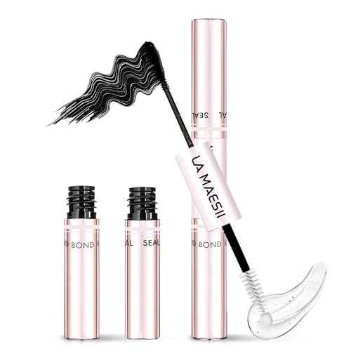 Lash Cluster Glue Lash Bond and Seal Waterproof Lash Glue for Eyelash Clusters 10ml Bond and Seal 2-in-1 Home Use Strong Hold 72H