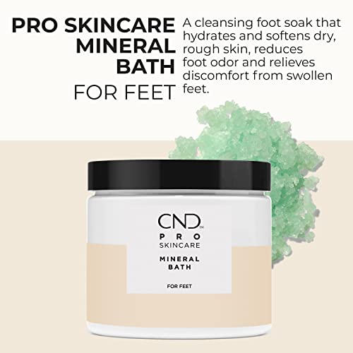 CND Pro Skincare for Feet, Mineral Bath, Exfoliating Sea Salt Scrub, Advanced Callus Remover, & Intense Hydration Treatment | Vegan, Natural Origin Formula