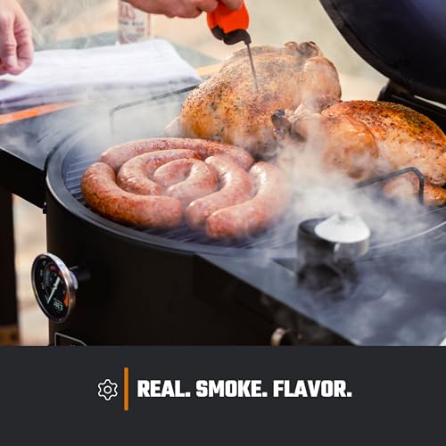 Oklahoma Joe's® Bronco 18 in. Heavy Duty Charcoal Drum Smoker and Grill with 284 sq. in. Cooking Area in Black, Smoker Grill