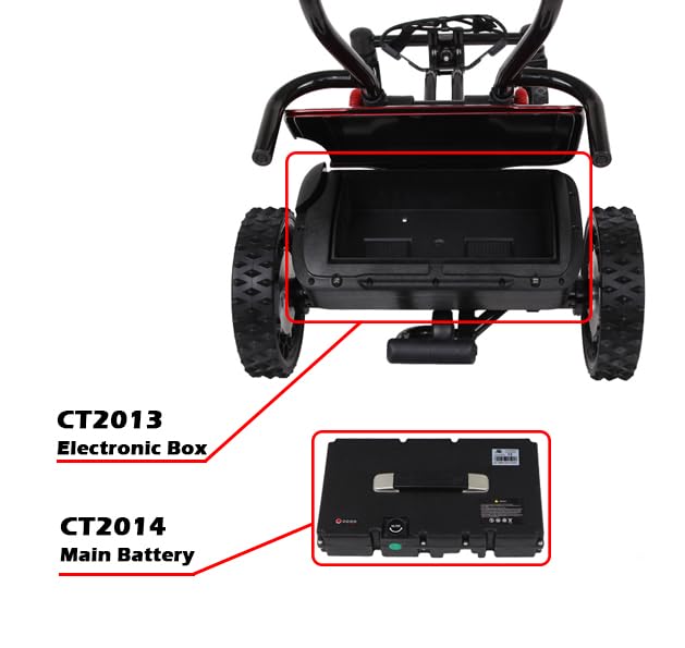 CaddyTrek R2 Red Electric Golf Follow Cart