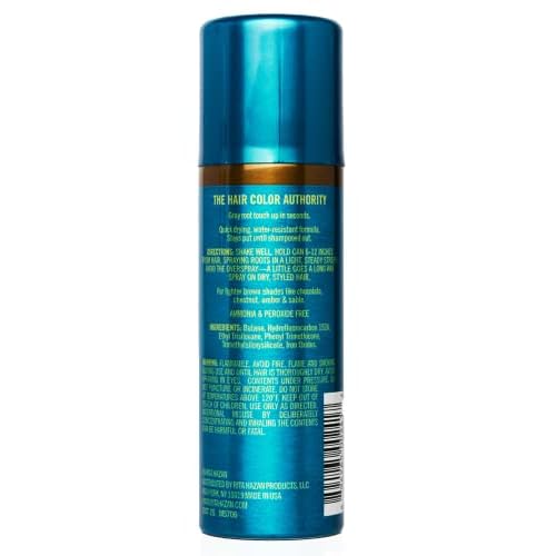 Rita Hazan Root Concealer Touch Up Spray - Instant Spray To Cover Up Roots - Quick Drying, Water-Resistant Formula - Temporary Hair Color Spray for Gray Roots - 2 oz. Root Spray