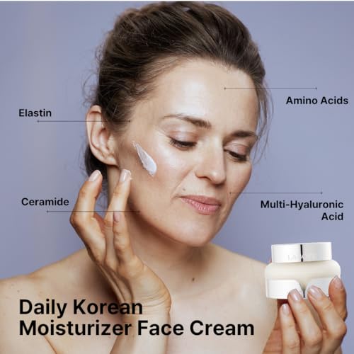 Penellagen Enhance Capture Cream - Daily Korean Moisturizer Face Cream - Starfish Collagen Extract - Silicone Free, Paraben-free, Mineral Oil Free - Anti Aging Face Cream - 1.85 oz