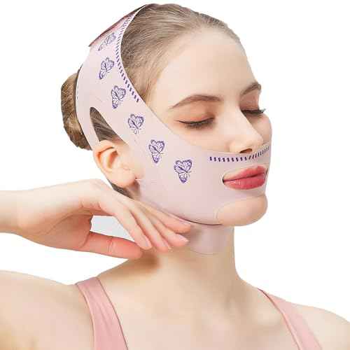 MASIKA Chin Strap for Sleeping,Jaw Strap,Jawline Shaper,V-Line Mask Chin Up Mask V Shaped Face Mask, Jaw Exerciser,Reusable,Butterfly
