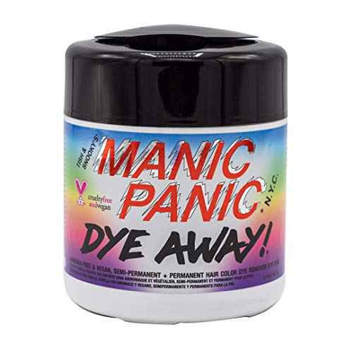 MANIC PANIC Dye Away Hair Dye Remover Wipes - Ammonia-Free Hair Color Remover Wipes for Adults - Removes Semi-Permanent & Permanent Color from Skin - Vegan & Cruelty-Free (50 Count)
