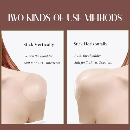Sholder Pads Ultra Silicone Shoulder Pads for Womens Clothing –Boost Comfort and Posture with Natural,Secure Lightweight Design Ideal for Formal, Casual and Active wear.3 Pair Skin Color