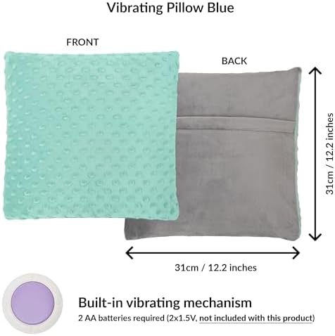 ODOXIA Vibrating Pillow for Autistic Kids | Sensory Pillow for Kids & Adults | Relaxing, Huggable Feeling | Sensory Vibration | Vibrating Items for Autism | 2 AA Batteries Required