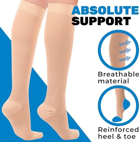 Made in USA - Compression Socks for Women and Men Circulation 30-40mmHg - A301