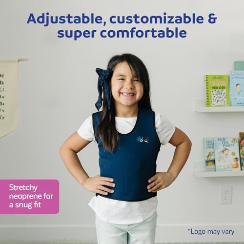 Fun and Function - Blue Weighted Compression Vest for Kids & Adults - Calming Sensory Compression Vest - Weighted Vest for Sensory Needs - Toddlers, Teens & Adults Sizing