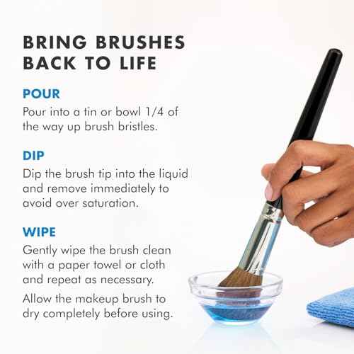 Cinema Secrets Original Blue Vanilla Makeup Brush Cleaner Kit - Professional Cleanser + Cleansing Tin for Makeup Brushes - Quick-Dry, Rinse-Free Formula - Removes Stubborn Waterproof Make Up