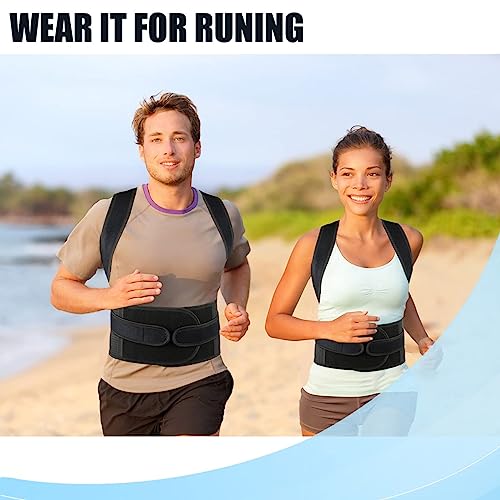 Back Brace Posture Corrector for Women Men -Adjustable and Breathable Support Scoliosis for Waist - Improve Back Posture for Body Correction and Lumbar Support XXL(42"-48")