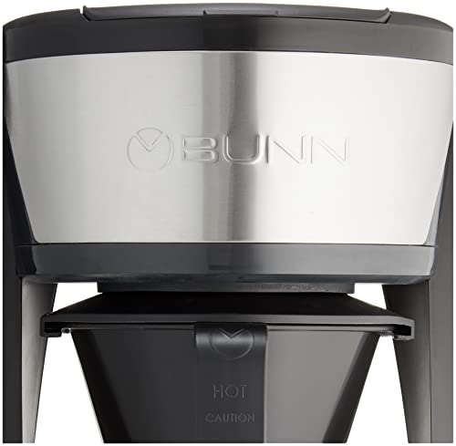 BUNN HB Heat N Brew Programmable Coffee Maker, 10 cup, Stainless Steel, 46500.0003