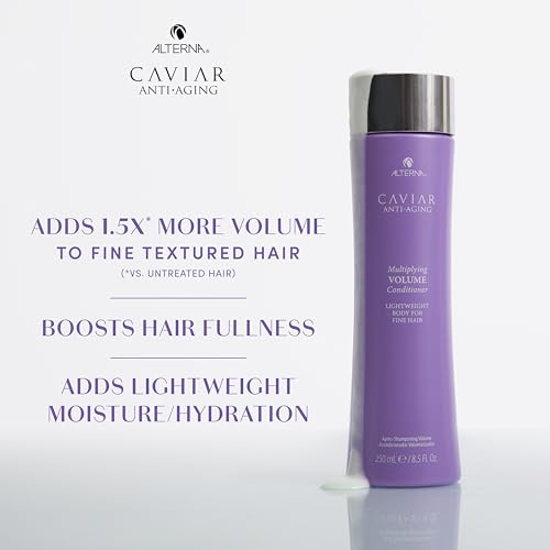 Alterna Caviar Anti-Aging Multiplying Volume Shampoo and Conditioner Set, 8.5-Ounce (2-Pack)