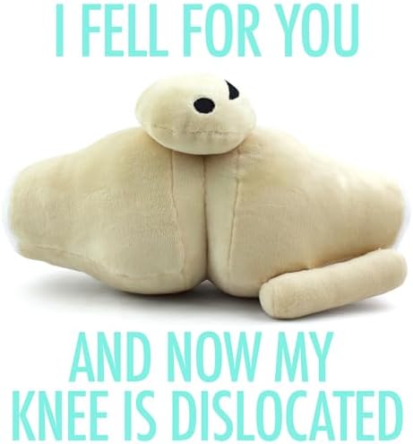 I Heart Guts Knee Joint Plush - Kneed for Speed - Knee Joint Stuffed Pillow Toy Bone, Knee Surgery Gifts - Doctors, Physical Therapists & Orthopedic Surgeon Gifts