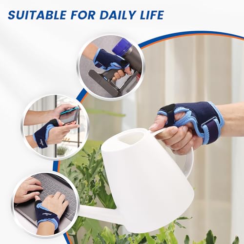 Thumb Brace for Arthritis Pain and Support, Spica Splint for De Quervain’s Tendonitis, Women and Men, Left or Right Hand (Small,5-5.75inch)