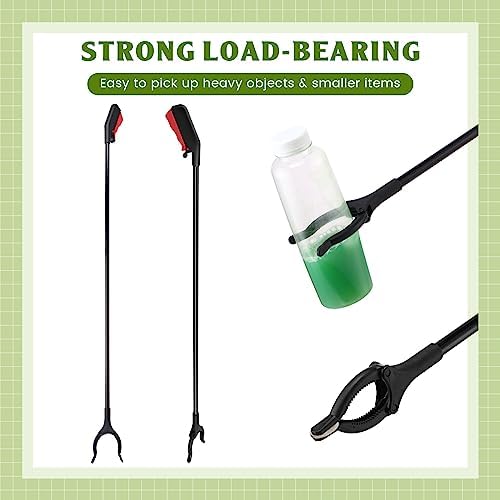 Norme 20 Pcs Grabber Reacher Tool Bulk, 31.5 Long Handle Grabber Trash Picker for Elderly, Lightweight Handy Aid Nonslip Claw Grabber Tool for Arm Extension 360 Rotating Pickup Stick