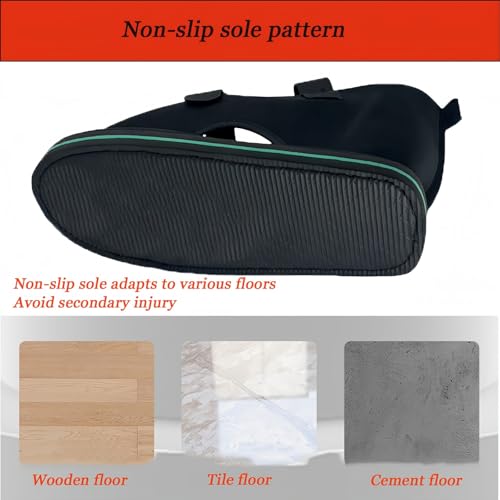 Adjustable plaster shoes postoperative shoes, medical walking shoes with Magic sticker, suitable for foot sprains, ankle fractures, toes, suitable for left and right feet(L)