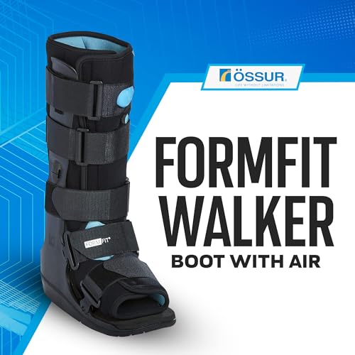 Ossur Formfit Walker Boot with Air - Medical Grade Immobilization for Strains, Sprains & Stable Fractures | Breathable Material (Low Top, Small)