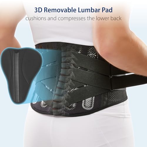 Double-Cross Comfort Back Support - Premium Back Brace for Lower Back Pain, Muscle Spasm, Strains, Arthritis, Sciatica, Injury Recovery, Rehabilitation (X-Large)