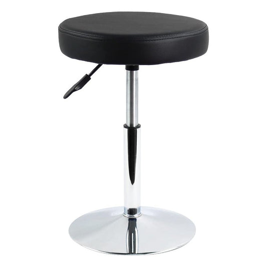 FURWOO Black Short Shop Stool - Height Adjustable Swivel Chair Stool for Office,SPA,Salon,Manicure and Tattoo Stations Small