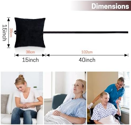 SWISSELITE Hysterectomy Tummy Pillow with Pocket for Abdominal Surgery, Hernia C-Section Healing Protector Pillow to Relieve Pressure, Cervical Cancer Recovery Gifts