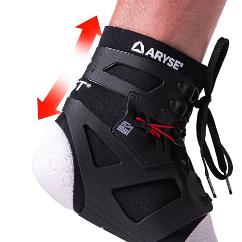 IFAST Ankle Brace - Ankle Stabilizer For Men & Women - Great For Basketball, Volleyball, Soccer & More! (X-Large, Black, Single)