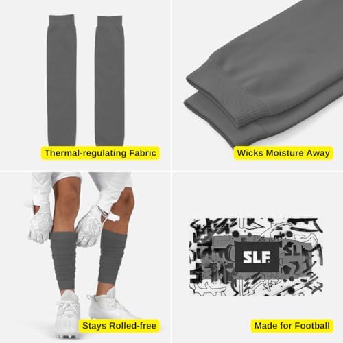 SLEEFS Football Leg Sleeves [1 Pair] - For Adult & Youth - Calf Compression Sleeves for Men and Boys