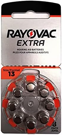 80 Rayovac Extra Mercury Free Hearing Aid Batteries Size 13 (80 BATTERIES)