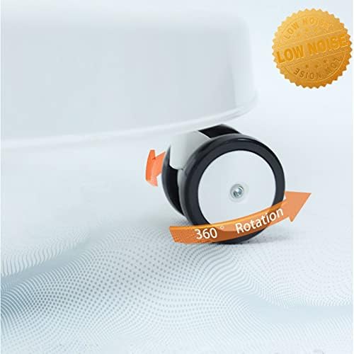 Baby Walker Wheels - Set of 4, 360° Silent Rubber, Spare Wheels for Baby Walkers, Black-3, 8mm