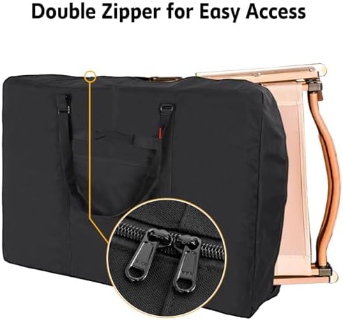 Heavy Duty Folding Chair Storage Bag - Zero Gravity Chair Cover, Extra Large Carrying Case for Beach Chair Camping Chair Folding Walker/Wheelchair