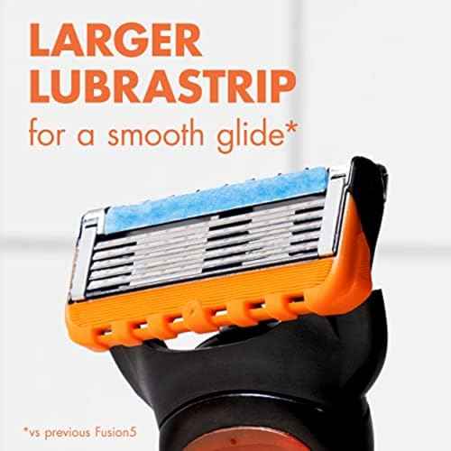 Gillette Fusion5 Razor Refills for Men, 12ct Cartridges, Lubrication Strip, Precision Trimmer for Men, 5-Bladed Refill Blades for Close Shave