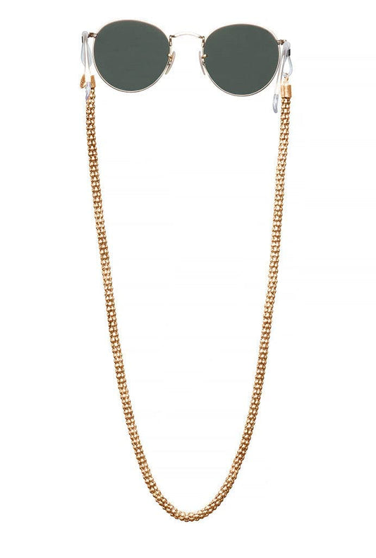 AllenCOCO Glasses Chian, Rose Gold Plated Glowing Eyeglass Chains Sunglass Retainer Strap Eyewear Retainer Eyeglass Strap Holder for Women