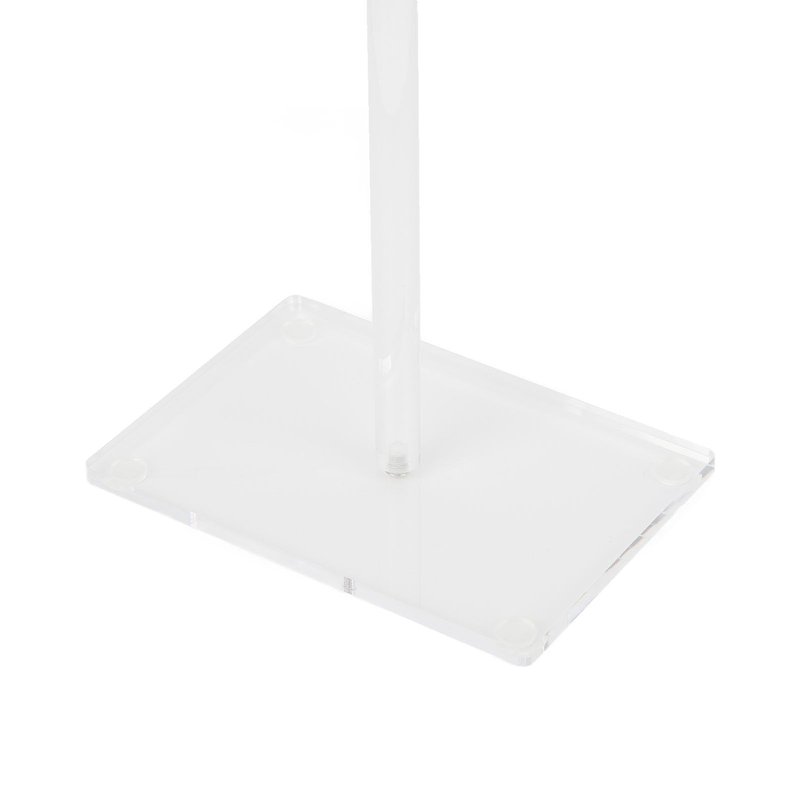 Zetiling Acrylic Hair Extension Holder Double Sided Transparent Hair Rack Stand for Wigs, Adjustable Height Braiding Hair Separator Organizer, Large Capacity, Wall Mounted Installation