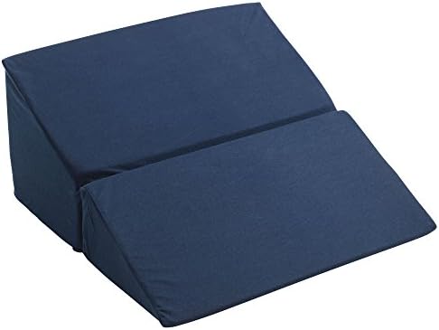 Drive Medical Folding Bed Wedge 7" Height, Foam Pillow for Sleep Apnea, Sleeping Comfort, Relaxing, Acid Reflux, Heartburn, Back Pain Relief