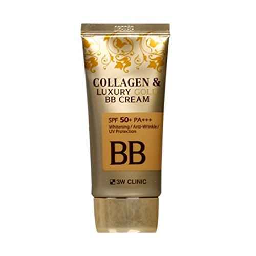 3W CLINIC Collagen & Luxury Gold BB Cream 1.69Oz SPF50+/PA+++ Wrinkle Care