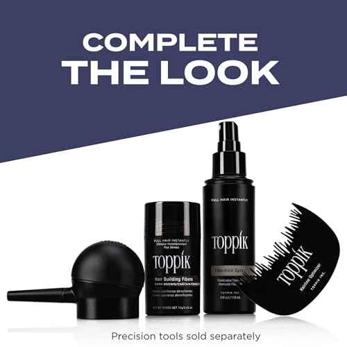 Toppik Hair Building Fibers, Dark Brown, 55g Fill In Fine or Thinning Hair, Instantly Thicker, Fuller Looking, 9 Shades for Men & Women, Keratin Protein Formula
