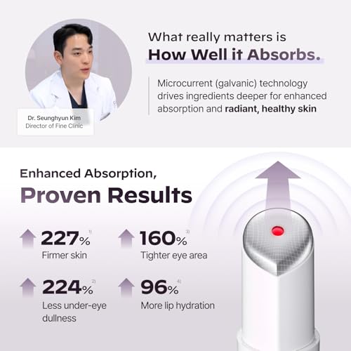 Superform Galvanic Booster Mystic White, 1min booster for ageless skin, anti-aging and firming pocket booster, Korean skincare, glow on the go, Serum booster device, Gift, Stocking Stuffers