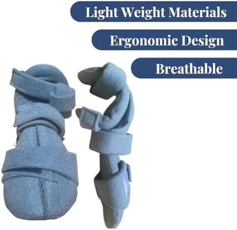 Functional Resting (WHFO) - Resting Hand Splint, Stroke Recovery, Adjustable Support Wrist and Hand Brace - Bend-to-Fit - Right Large…