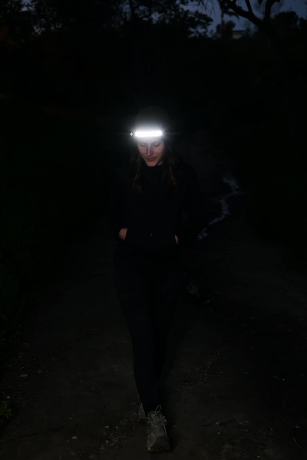 NightBuddy The Original LED Headlamp Rechargeable Flashlight for Adults Camping Essentials Backpacking Lights 4X Brighter Other Headlight Headband Lamp 5 Light Modes Hiking Gear Must Haves (Headlamp)