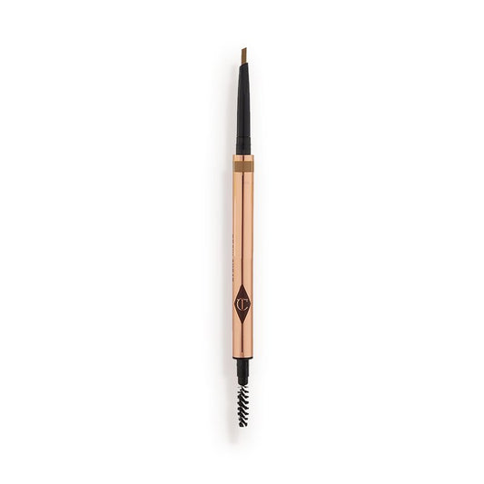 Charlotte Tilbury Brow Cheat Eyebrow Pencil - Refillable Micro-Precision Brow Pencil with Angled Tip for Natural Hair-Like Strokes - 16-Hour Wear, Waterproof, Vitamin E + Carnauba Wax - Light Blonde