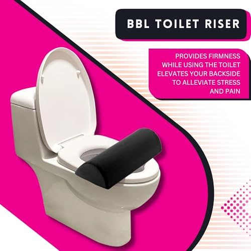 BBL Pillow Toilet Seat Riser BBL Toilet Riser D-Shaped High Density Foam High Density Toilet Seat Pillow Brazilian Butt Lift BBL Toilet Seat Riser BBL Supplies