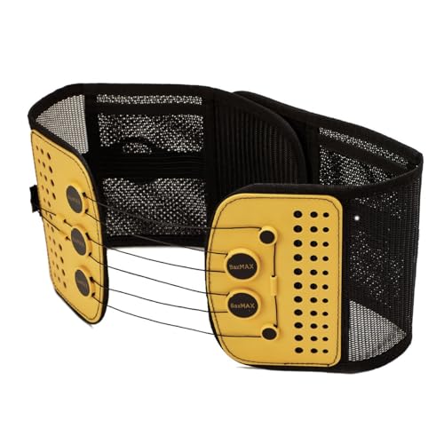Lumbar Support Belt with Compound Pulley System - Made of Lightweight & Breathable Mesh - Instant Relief for Low Back Pain (XX-Large)