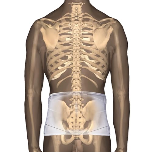 Core Products Corfit LS Lumbar Support Adjustable Back Brace for Pain Relief, Men/Women - White, XXLarge