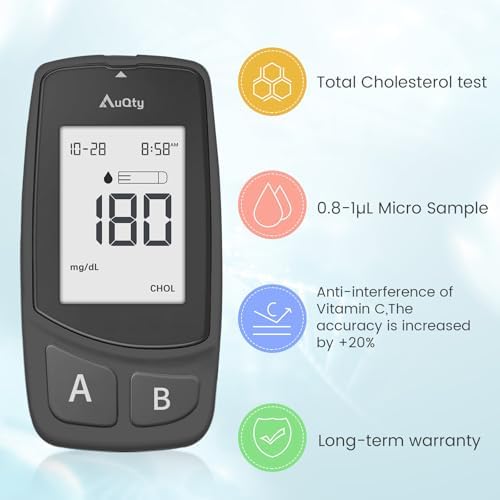 Cholesterol Test kit with 10 Cholesterol Test Strip for Home Use