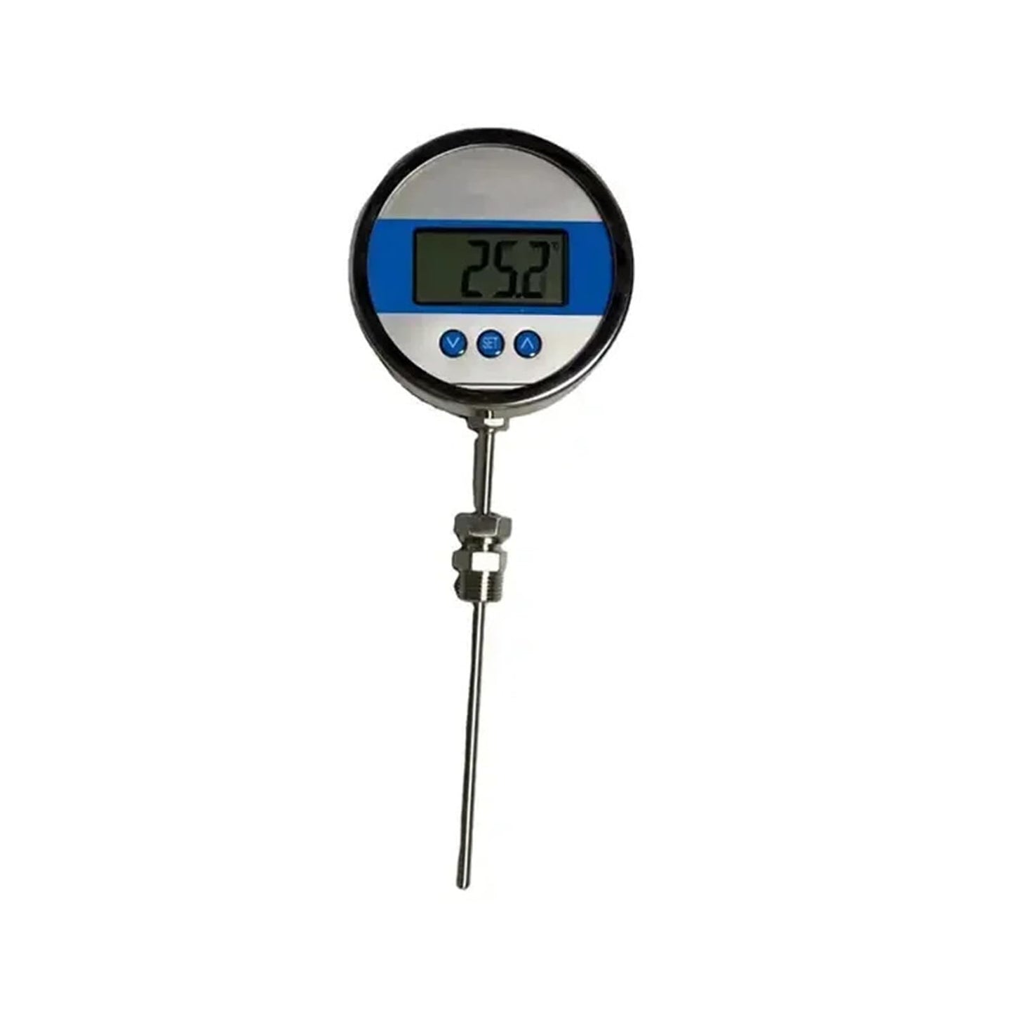1pcs Battery Powered on-site Temperature Display Instrument, and Anti-Corrosion Integrated Digital Thermometer(400mm)