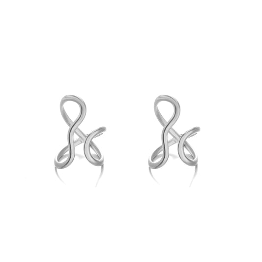 AIETUE Chunky Rings For Women, Gold Silver Thumb Ring Asymmetrical Wavy Curve Ring Adjustable Non Tarnish Dainty Stainless Steel New Year Anniversary Birthday Jewelry Gift (Wavy Silver 2Pcs)
