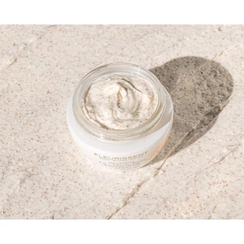 Fleurissent Enchanted Elixir ? 2-in-1 Peony Facial Mask & Exfoliator ? Revitalizing Floral Fusion, 99% Natural & COSMOS Organic Certified, 1.7 FL OZ for Healthy-Looking Skin