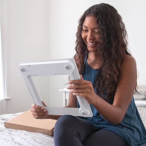 Greater Goods Digital Weight Scale, Accurate, Non-Slip, and Scratch Resistant Bathroom Scale (White)