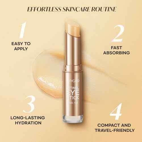 CITYGOO Retinol Eye Stick With Collagen, Hyaluronic Acid For Dark Circle, Under Eye Cream Anti Aging, For Puffiness and Bags Reduces Fine Lines (Retinol Eye Stick, 1pcs)